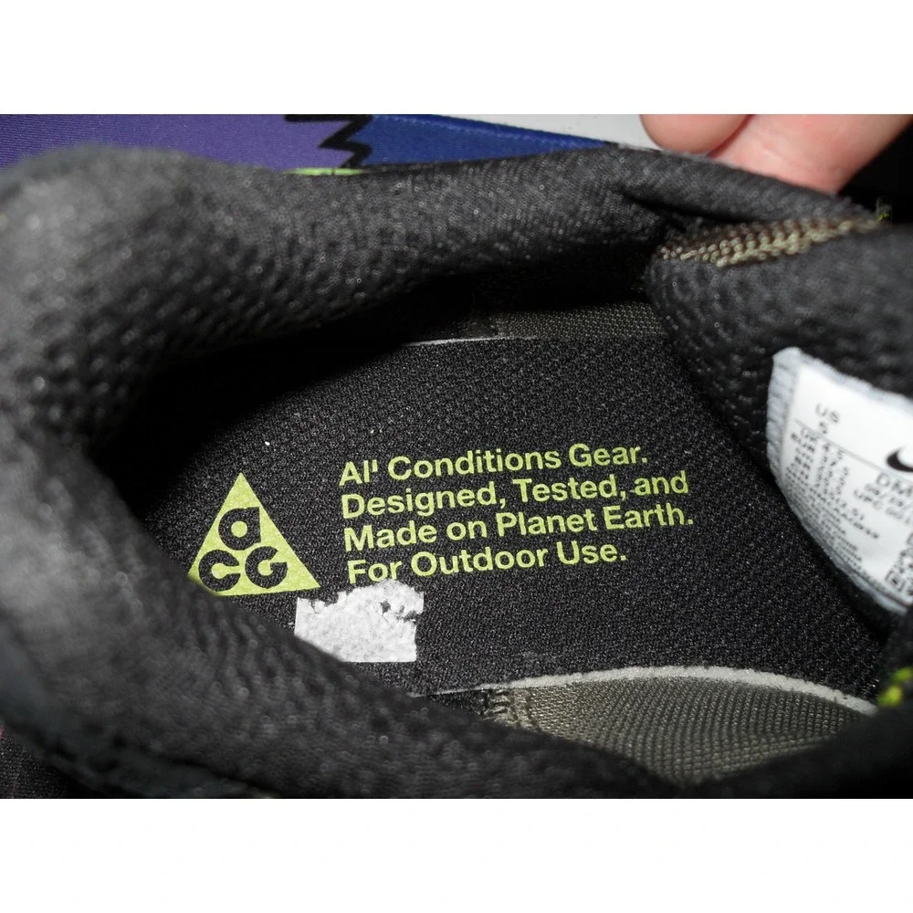 Nike ACG Lowcate Cargo Khaki Trailframe Mens Trail Running Shoes Sz US M 5 W 6.5